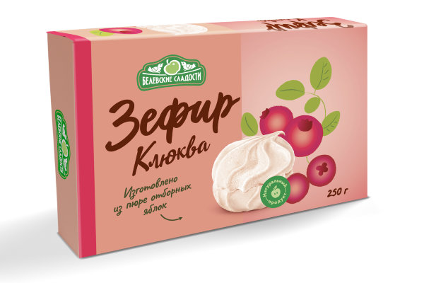 №2 Зефир белевский "Клюква" 250г в Архангельске