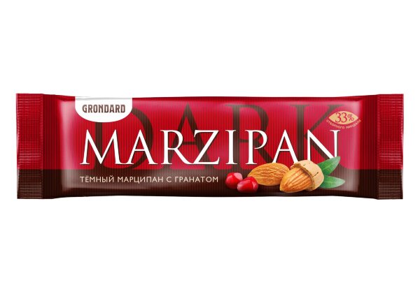 №1 TM Grondard     (10973) Батончики глазированные Марципановые ГРАНАТ, (24шт по 50г)       в Архангельске
